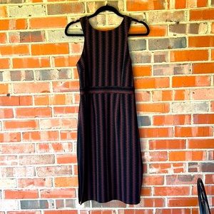Maeve for Anthropologie Knit zig zag pattern pencil dress